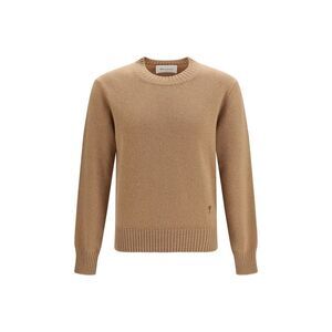 Ami Paris Brown Cashmere Men's Sweatshirt